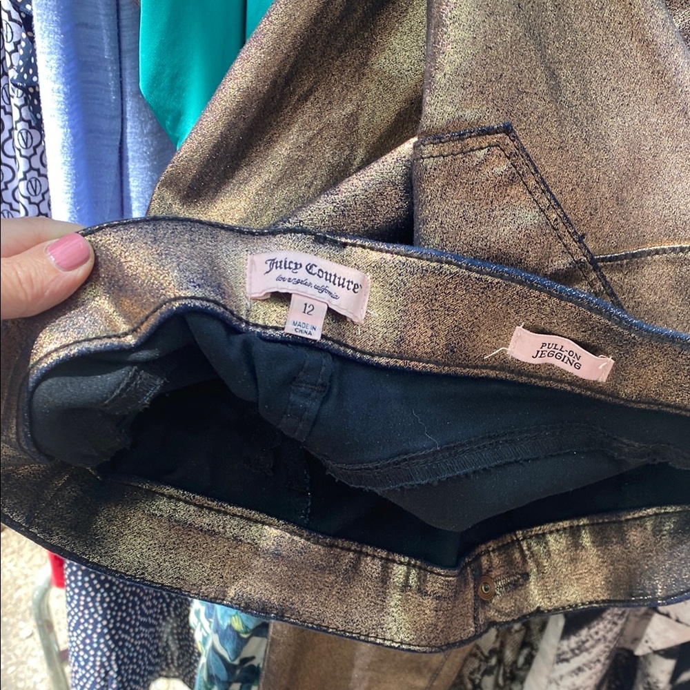 Juicy Couture Shiny Gold Pants